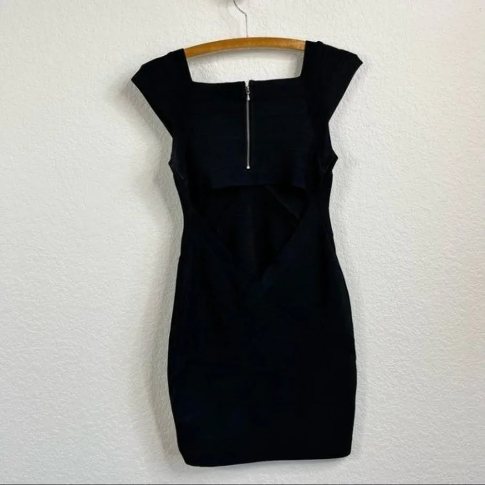 GUESS Marciano Kimberly Cap Sleeve Cutout Bandage Dress - Picture 3 of 7
